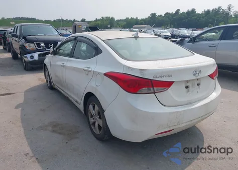 2012 Hyundai Elantra Gls из США, поврежденный, VIN 5NPDH4AE1CH100062